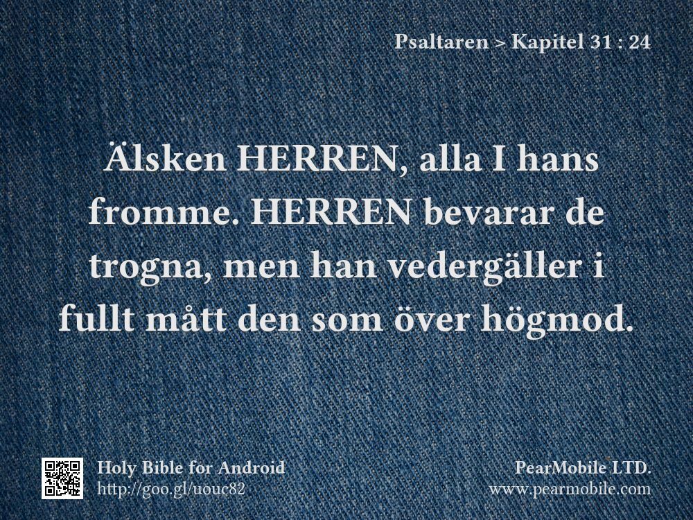 Psaltaren, Kapitel 31:24